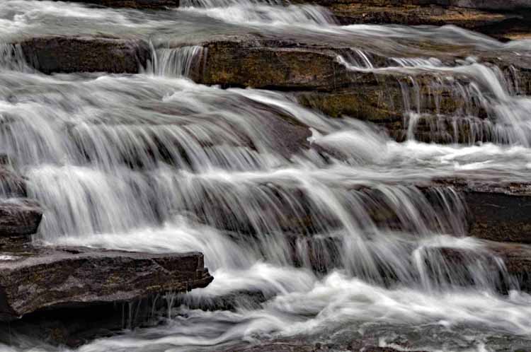 raging waterfall